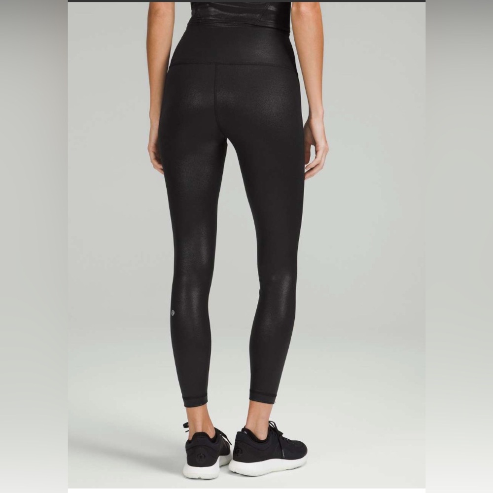 Lululemon Wunder Train High-Rise Tight 25" *Foil Radiate Foil Print Black